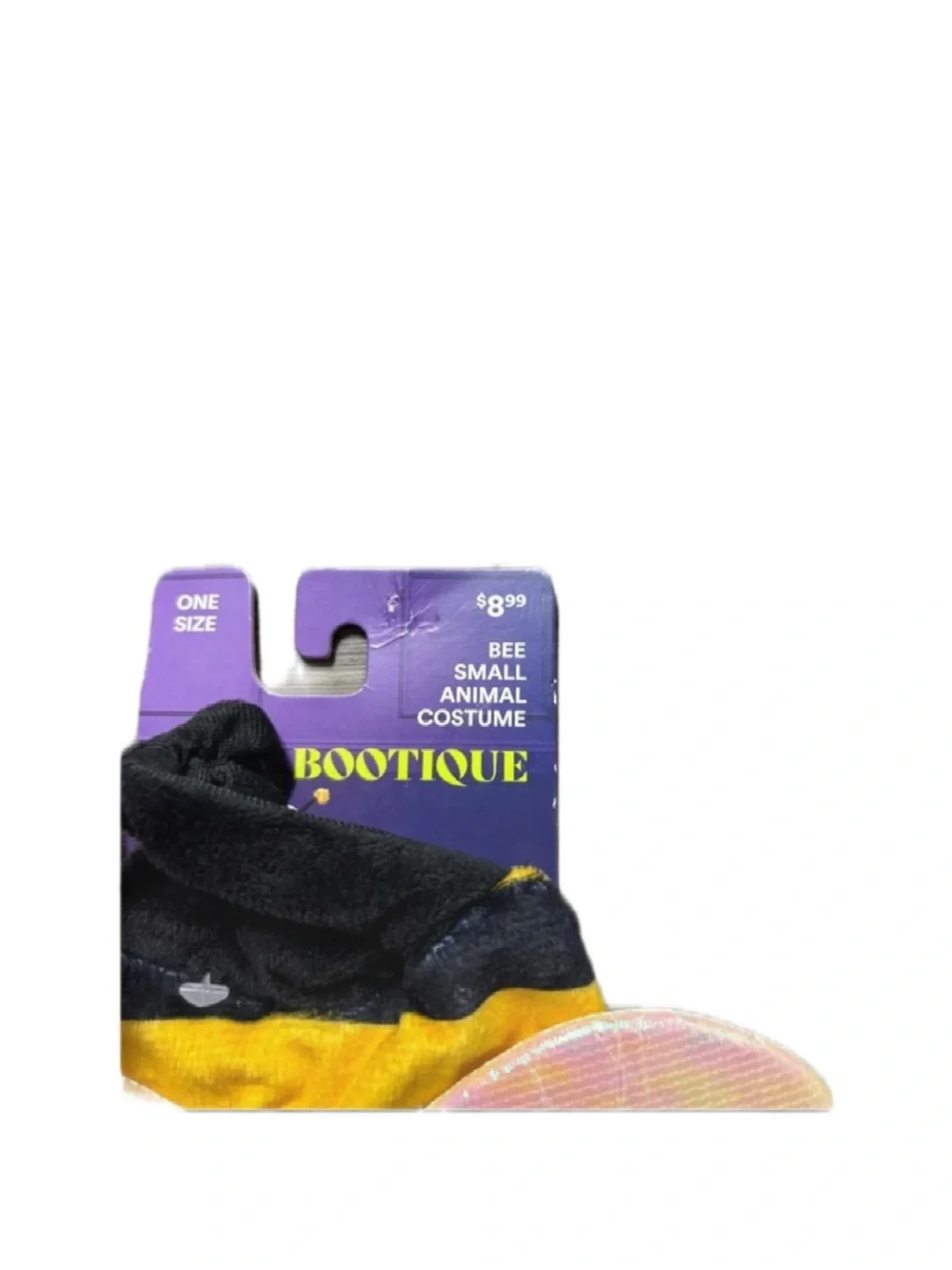 Bootique Kids Bumblebee Hoodie Costume in Yellow & Black with Iridescent Wings